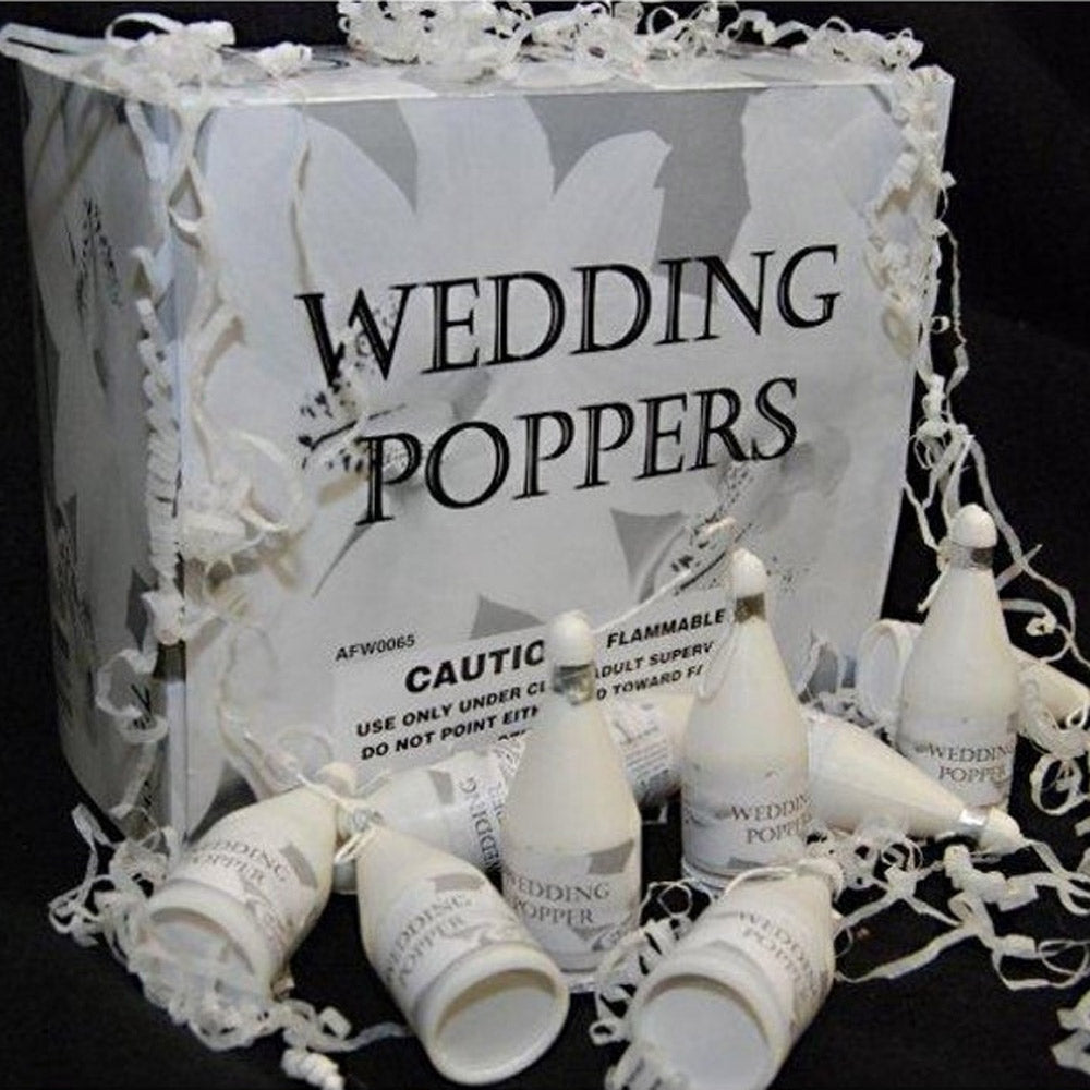 Wedding Confetti Party Poppers (72 Pieces) - Main Image | My Wedding Favors