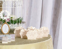 Thumbnail for Luscious Foil Lace Favor Box with Ribbon (Set of 10) - Alternate Image 3 | My Wedding Favors