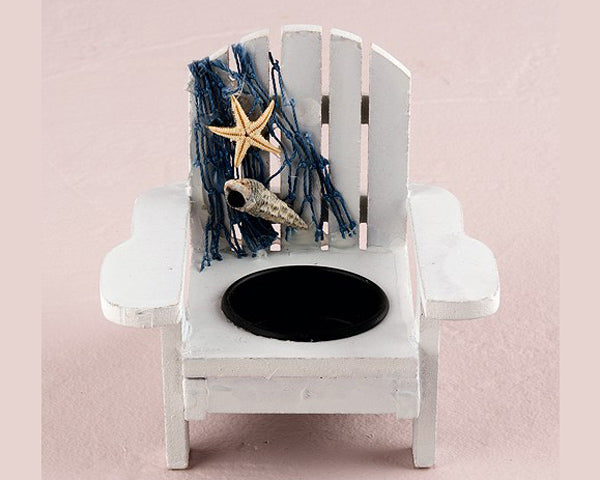 White Deck Chair Candle Holders (Set of 4) - Alternate Image 3 | My Wedding Favors