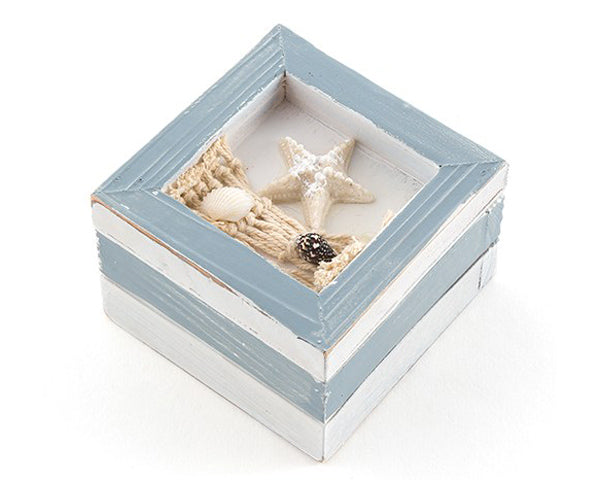 Beach Theme Wooden Trinket Boxes (Set of 12) - Main Image | My Wedding Favors