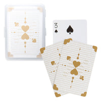 Metallic Gold Playing Cards In Plastic Case - Main Image | My Wedding Favors