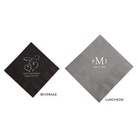 Thumbnail for Printed Luncheon & Beverage Napkins (Set of 50) - Alternate Image 2 | My Wedding Favors
