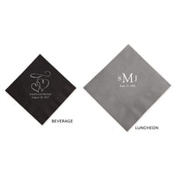 Thumbnail for Printed Luncheon & Beverage Napkins (Set of 50) - Alternate Image 2 | My Wedding Favors