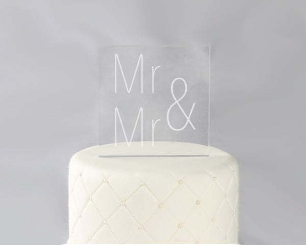 Same Sex Acrylic Cake Topper - Alternate Image 2 | My Wedding Favors