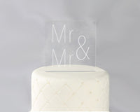 Thumbnail for Same Sex Acrylic Cake Topper - Alternate Image 2 | My Wedding Favors