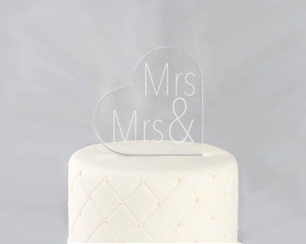 Same Sex Acrylic Cake Topper - Main Image | My Wedding Favors
