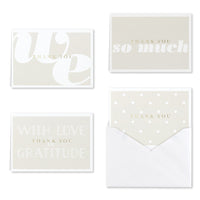 Thumbnail for Gratitude Thank You Cards & Envelopes (Set of 24) - Main Image | My Wedding Favors