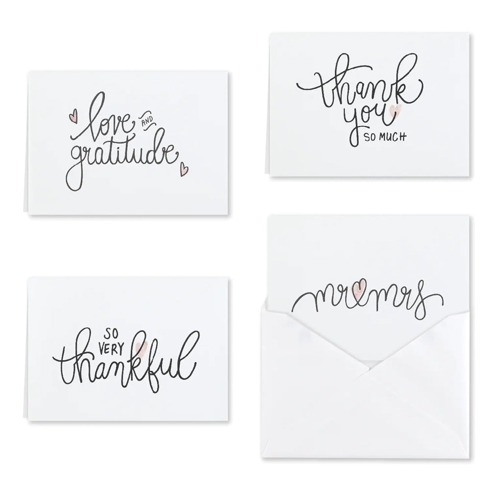 Handwritten Thank You Cards & Envelopes (Set of 24) - Main Image | My Wedding Favors