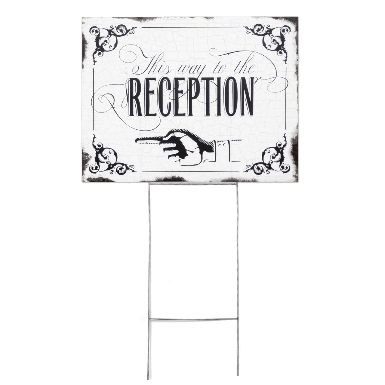 Vintage Wedding Directional Sign - Alternate Image 3 | My Wedding Favors