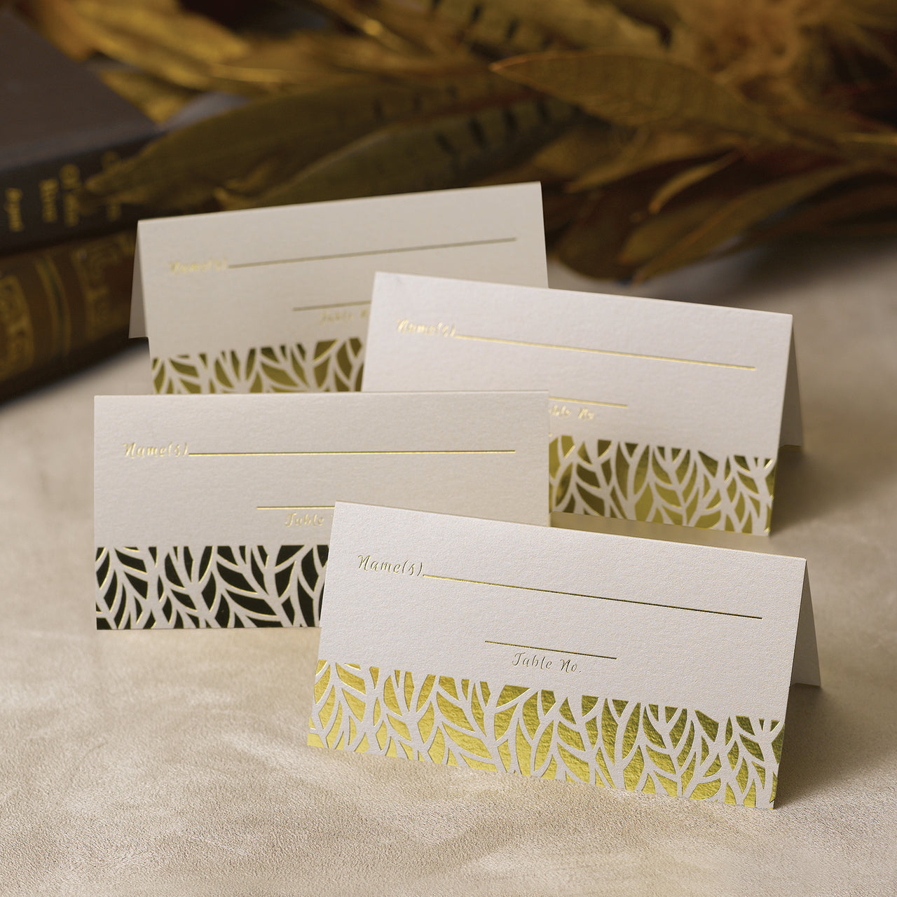 Organic Leaves Place Cards (Set of 25) - Alternate Image 2 | My Wedding Favors