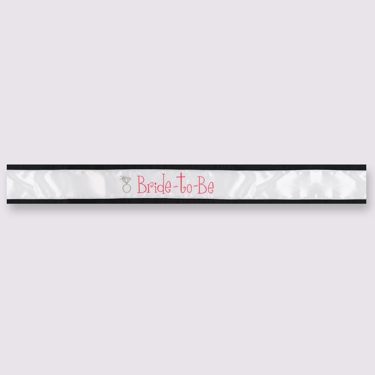 Black Grosgrain Bride to Be Sash - Alternate Image 3 | My Wedding Favors