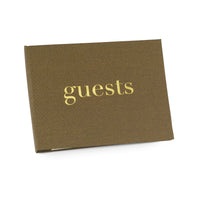 Thumbnail for Golden Linen Guest Book - Alternate Image 2 | My Wedding Favors