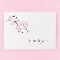 Thumbnail for Cherry Blossom - Thank You Card and Envelope (Package of 50) - Alternate Image 2 | My Wedding Favors