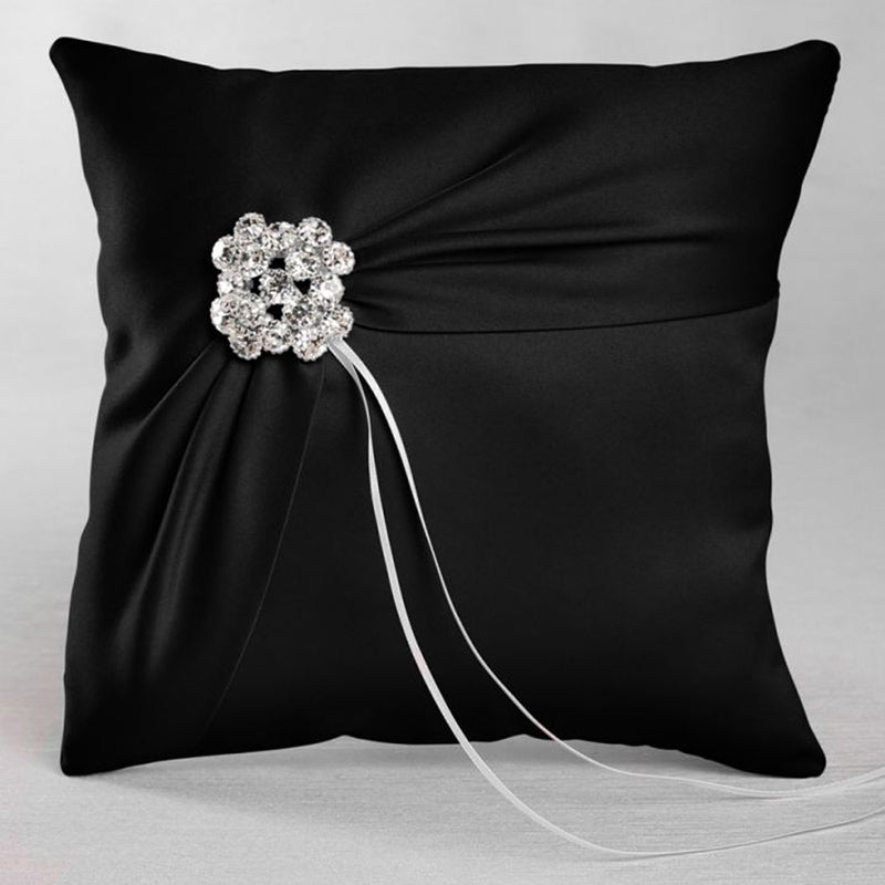 Satin Garbo Ring Pillow (Multiple Colors Available) - Alternate Image 3 | My Wedding Favors