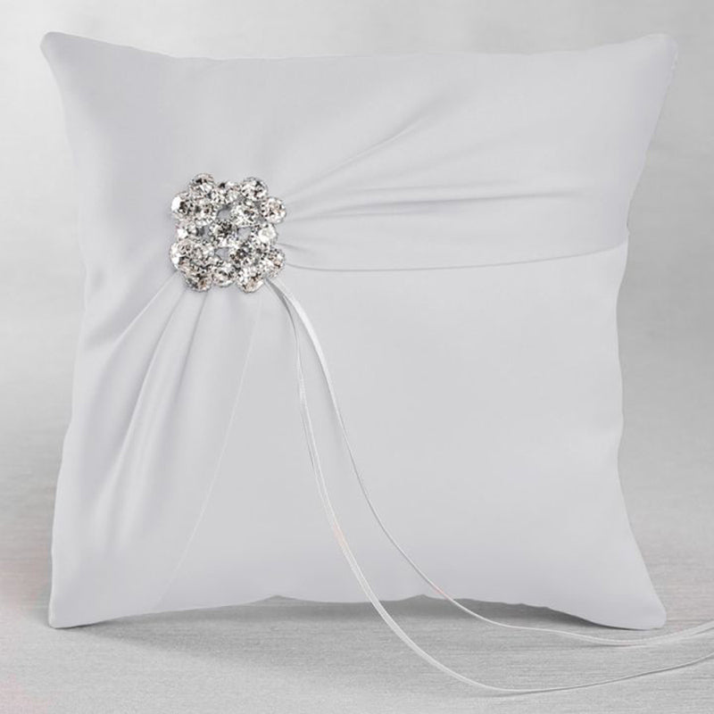 Satin Garbo Ring Pillow (Multiple Colors Available) - Main Image | My Wedding Favors