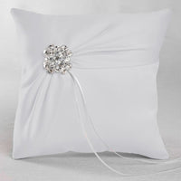 Thumbnail for Satin Garbo Ring Pillow (Multiple Colors Available) - Main Image | My Wedding Favors
