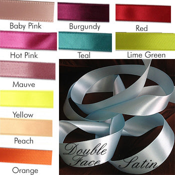 Personalized Ribbon (Double Face Satin Pre-Cut 14" lengths) - Alternate Image 2 | My Wedding Favors