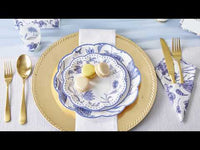 Blue Willow 7 in. Premium Paper Plates (Set of 16)