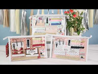 Burgundy Blush Floral Wedding Survival Kit