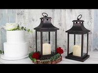 Hampton LED Vintage Decorative Copper Lantern