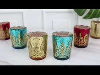 Indian Jewel Henna Votives - Assorted (Set of 6)