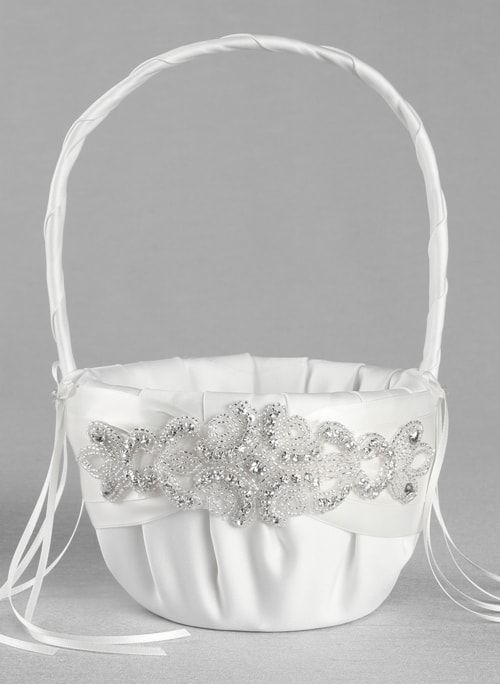 Adriana Flower Girl Basket (Available in Multiple Colors) - Main Image | My Wedding Favors