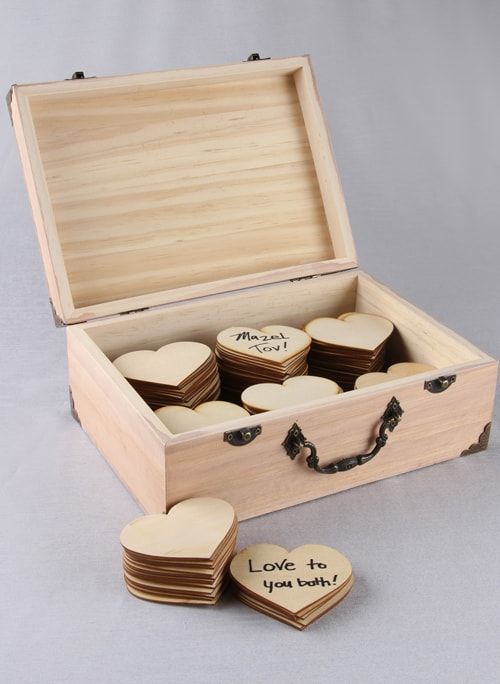 Heart Wood Guest Cards (Set of 10) - Alternate Image 2 | My Wedding Favors
