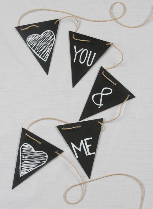 Chalkboard Banner Pennants - Main Image | My Wedding Favors