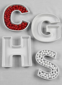 Ceramic Letter Dishes - Alternate Image 6 | My Wedding Favors
