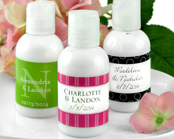 Personalized Hand Lotion (Many Designs Available) - Main Image | My Wedding Favors