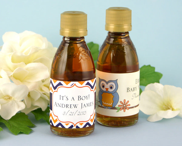 Personalized Exclusive Baby Maple Syrup (Many Designs Available) - Main Image | My Wedding Favors