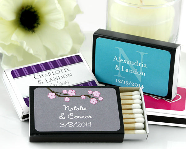 Personalized Matchboxes (Many Designs Available) (Set of 50) - Main Image | My Wedding Favors