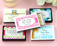 Thumbnail for Personalized Baby Shower Matchboxes (Black or White) (Set of 50) - Main Image | My Wedding Favors