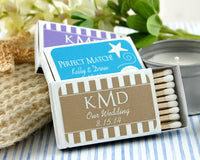 Thumbnail for Personalized Silhouette Collection White Matchboxes (Set of 50) - Alternate Image 2 | My Wedding Favors