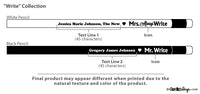Mr. & Mrs. Write Personalized Pencils (Set of 2) - Alternate Image 2 | My Wedding Favors