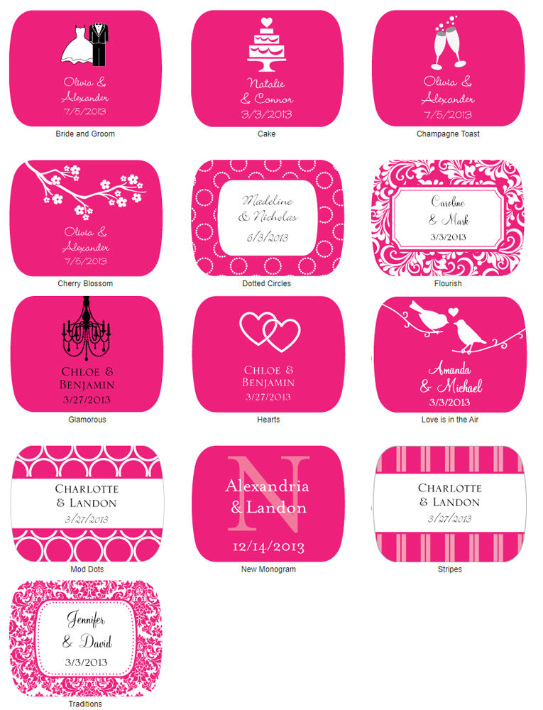 Personalized Black Mint Tins (Exclusive Designs) - Small