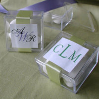 Thumbnail for Monogram Acrylic Box - Main Image | My Wedding Favors