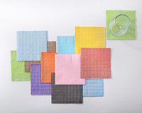 Thumbnail for Personalized Monogram Circles or Vichy Napkins (Luncheon and Beverage Size Available) - Alternate Image 2 | My Wedding Favors