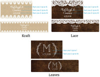 Thumbnail for Personalized Rustic Charm Wedding Water Bottle Labels - Alternate Image 2 | My Wedding Favors
