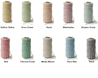 Thumbnail for Striped Cotton Baker's Twine (Variety of Colors Available) - Alternate Image 3 | My Wedding Favors