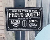 Thumbnail for Personalized Directional Sign with Chalkboard Print Design - Alternate Image 3 | My Wedding Favors