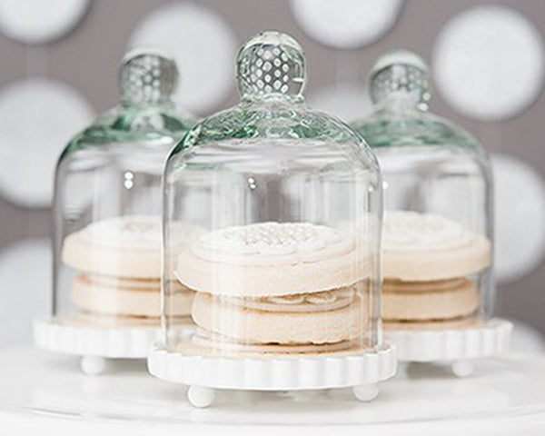 Miniature Glass Bell Jar (Set of 4) (Personalization Available) - Main Image | My Wedding Favors