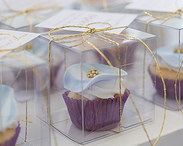 Transparent Acetate Cube Favor Box - Main Image | My Wedding Favors