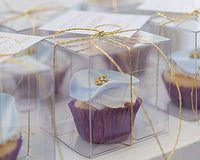 Thumbnail for Transparent Acetate Cube Favor Box - Main Image | My Wedding Favors