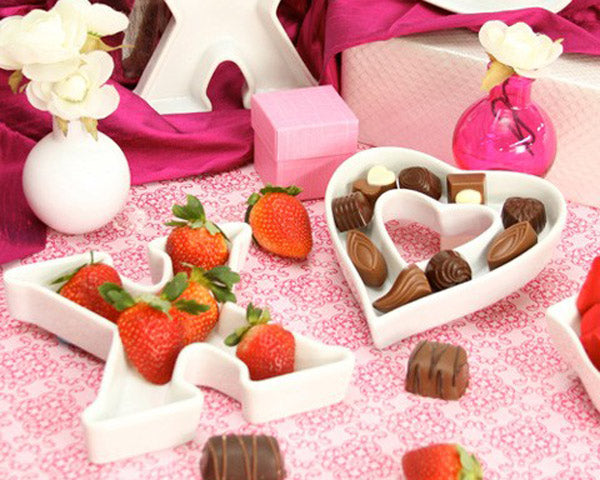 Ceramic Letter Dishes - Alternate Image 2 | My Wedding Favors